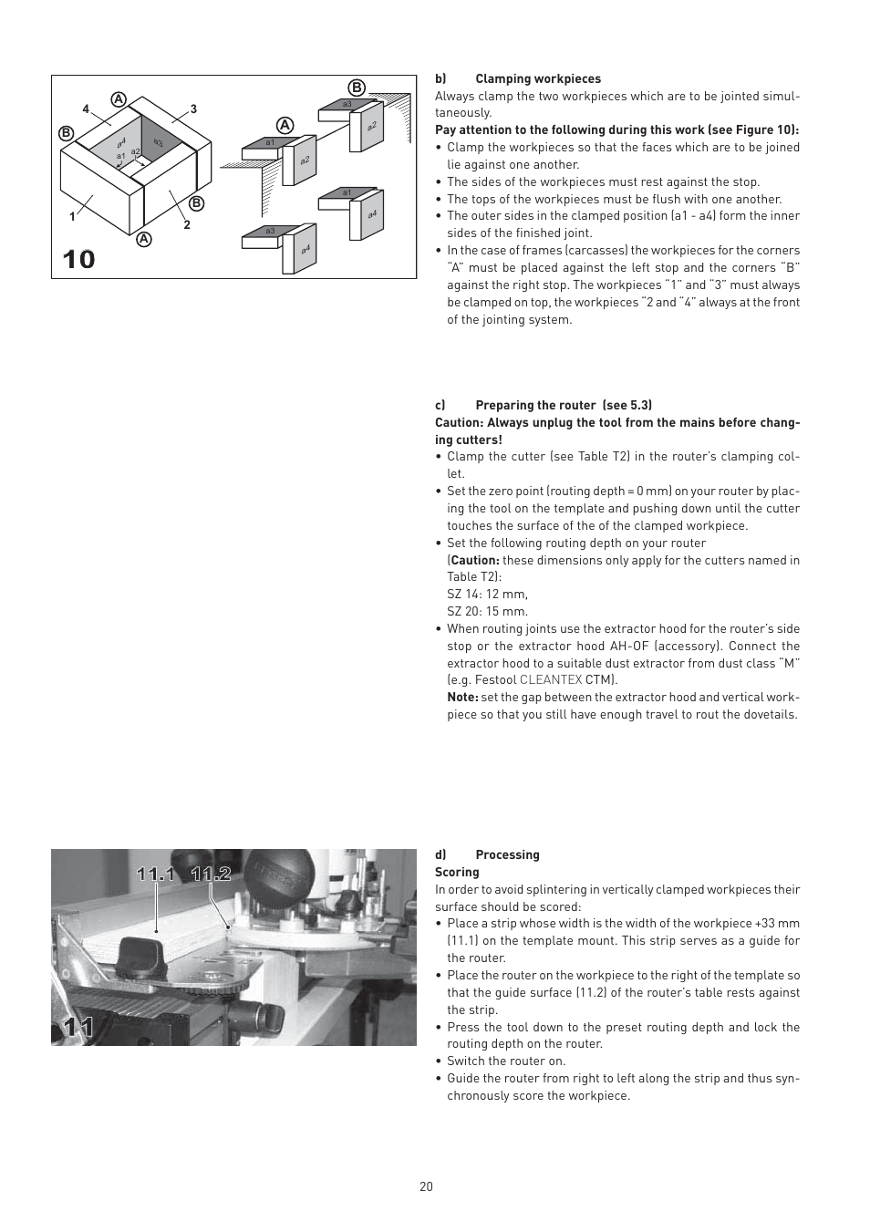 Festool VS 600 accessories User Manual | Page 20 / 144