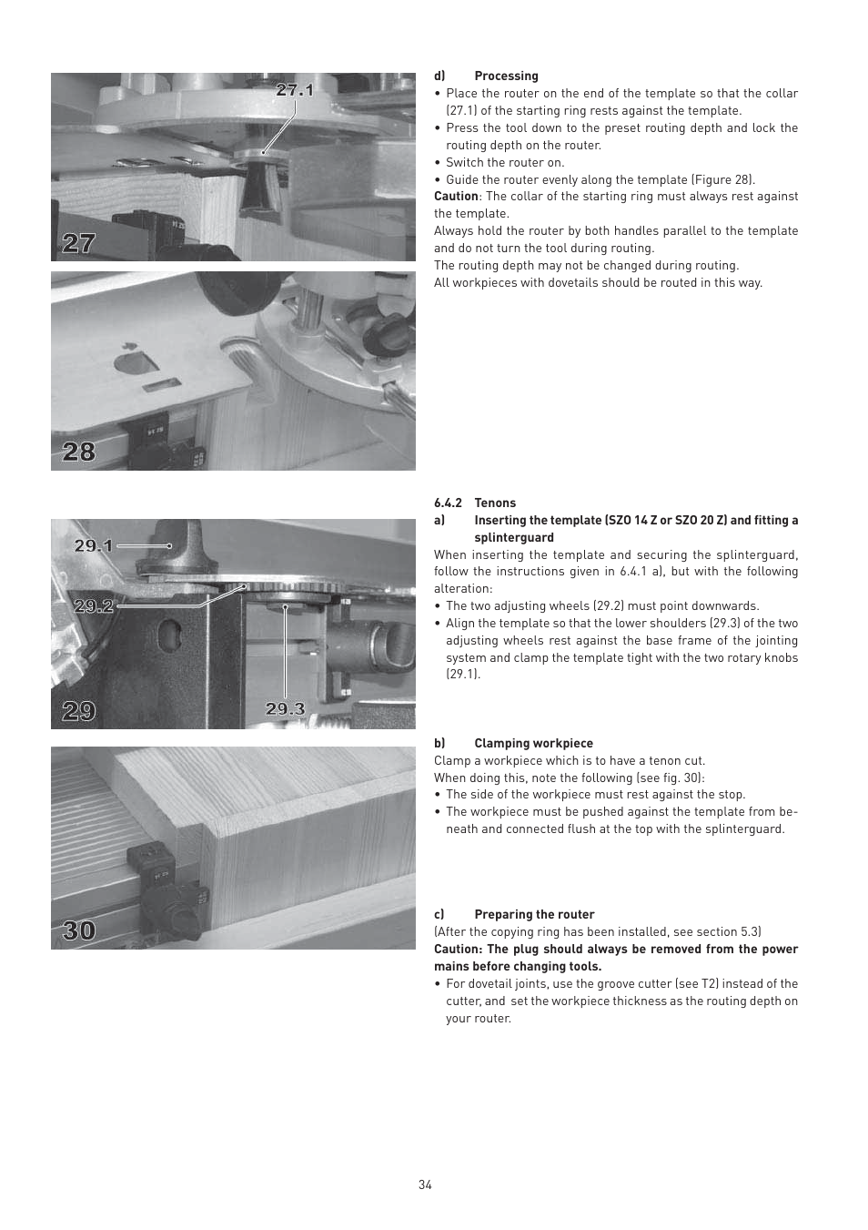 Festool VS 600 accessories User Manual | Page 34 / 144