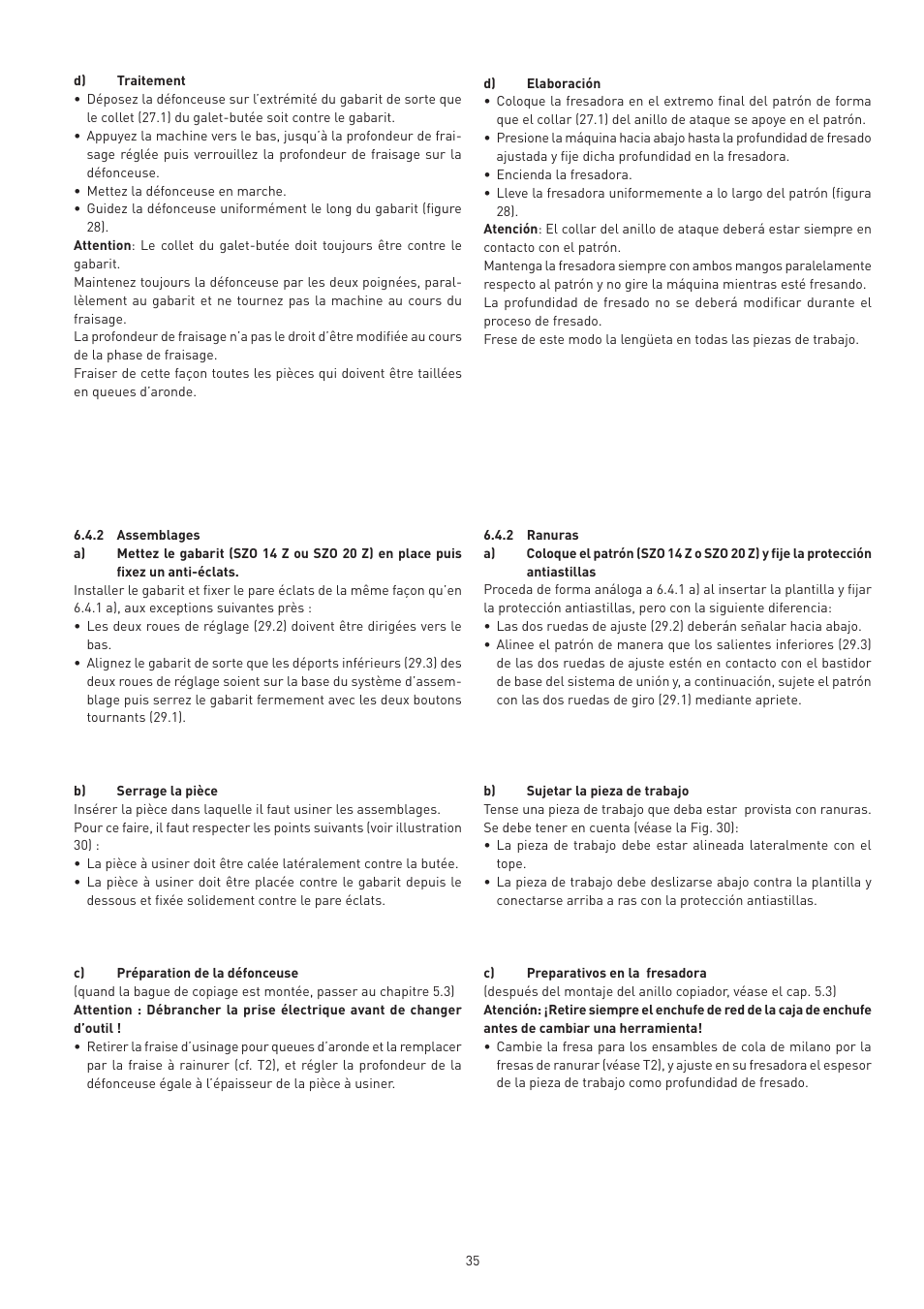 Festool VS 600 accessories User Manual | Page 35 / 144