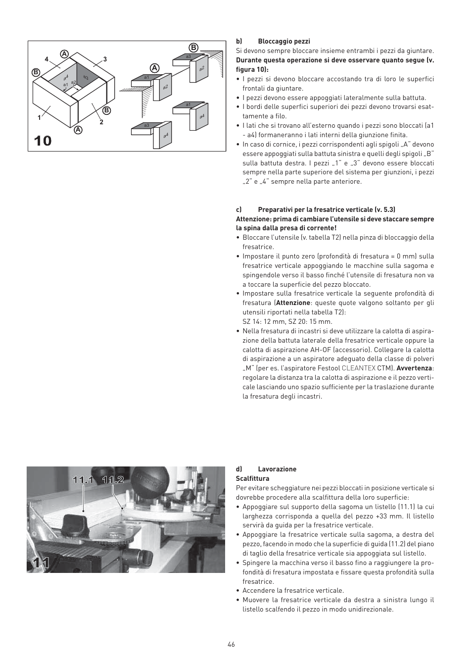 Festool VS 600 accessories User Manual | Page 46 / 144