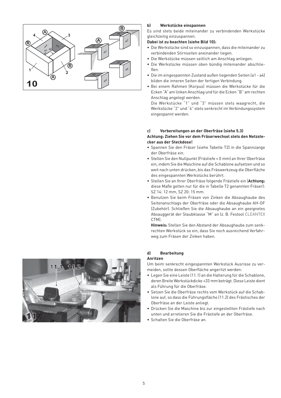 Festool VS 600 accessories User Manual | Page 5 / 144