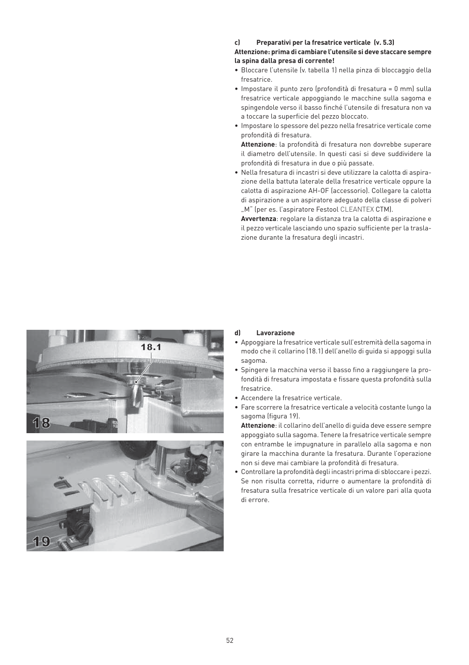 Festool VS 600 accessories User Manual | Page 52 / 144