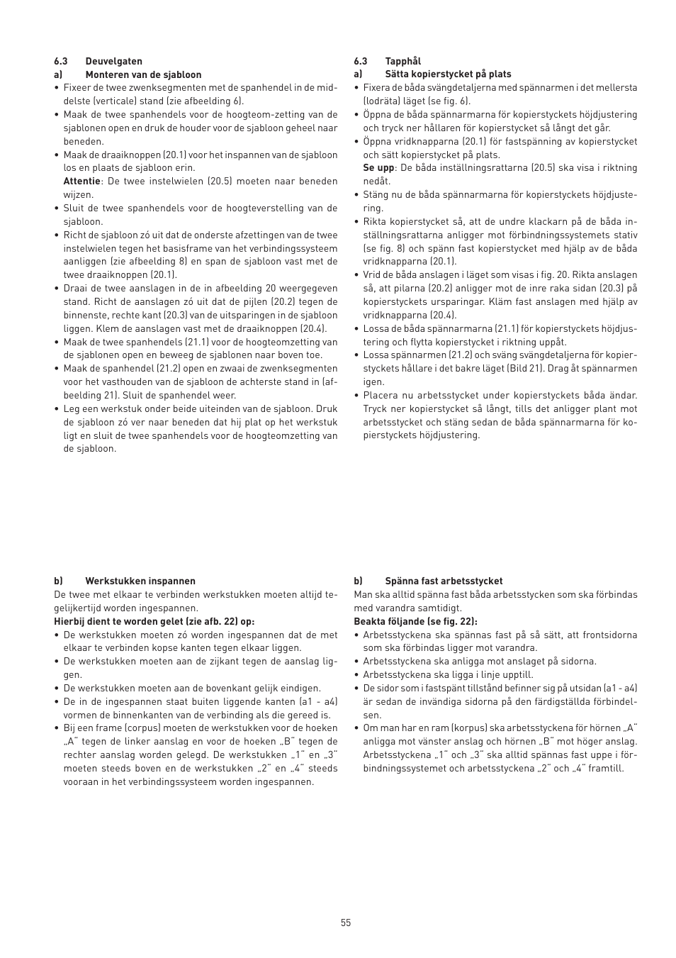 Festool VS 600 accessories User Manual | Page 55 / 144