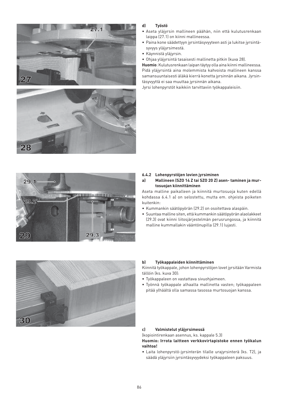 Festool VS 600 accessories User Manual | Page 86 / 144