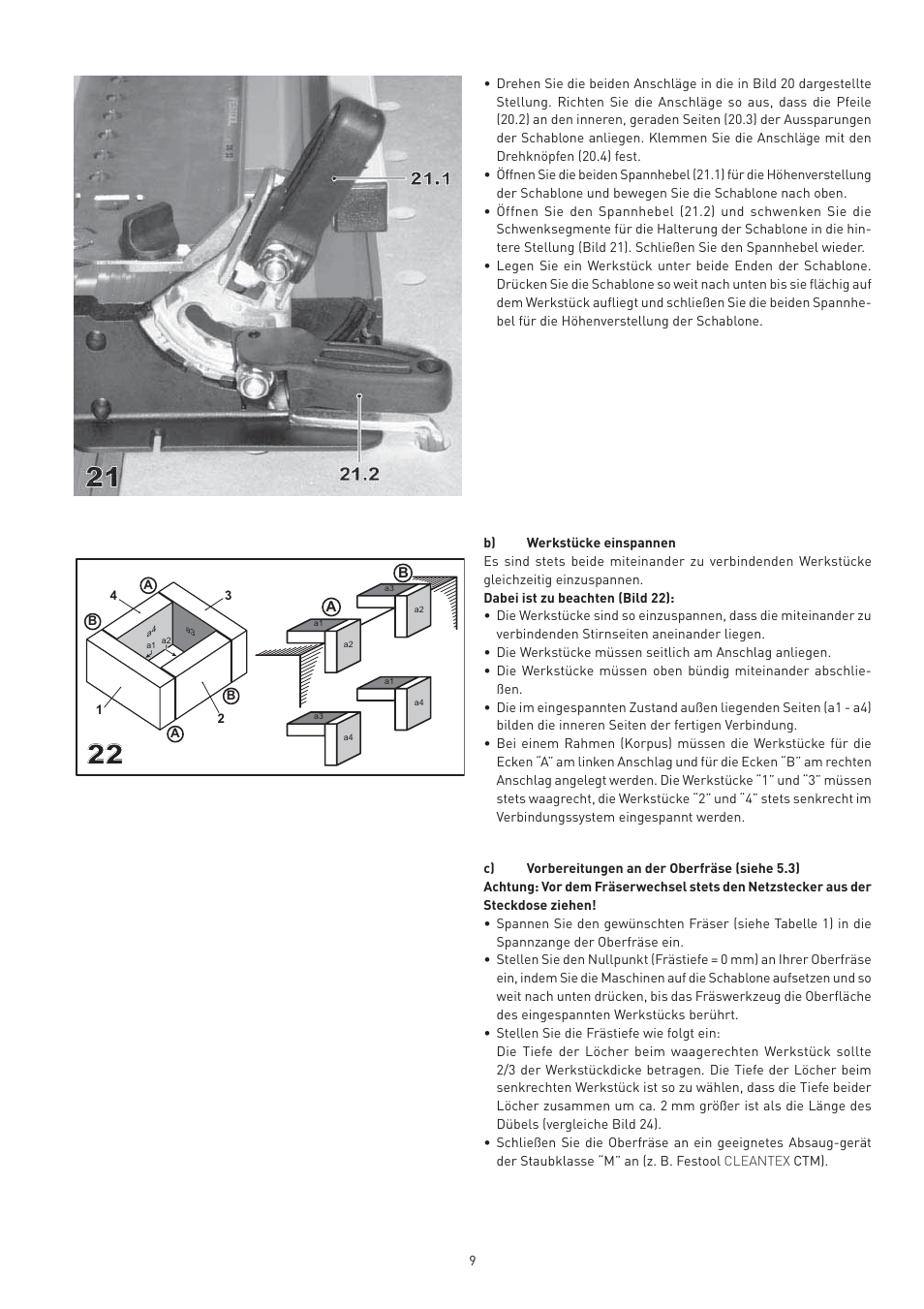 Festool VS 600 accessories User Manual | Page 9 / 144