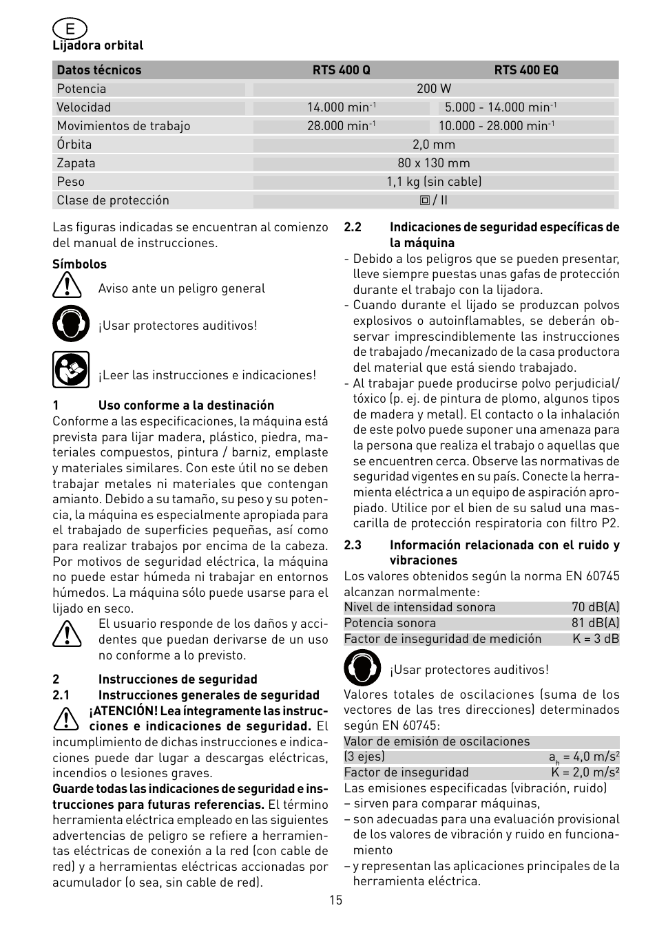 Festool RS 400 Q-EQ User Manual | Page 15 / 46