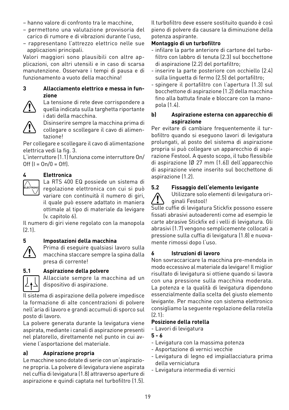 Festool RS 400 Q-EQ User Manual | Page 19 / 46