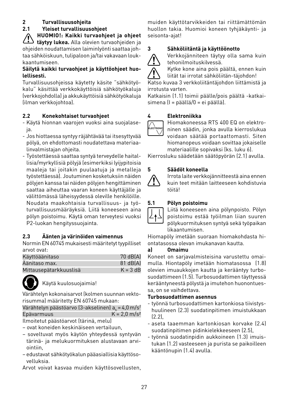 Festool RS 400 Q-EQ User Manual | Page 27 / 46