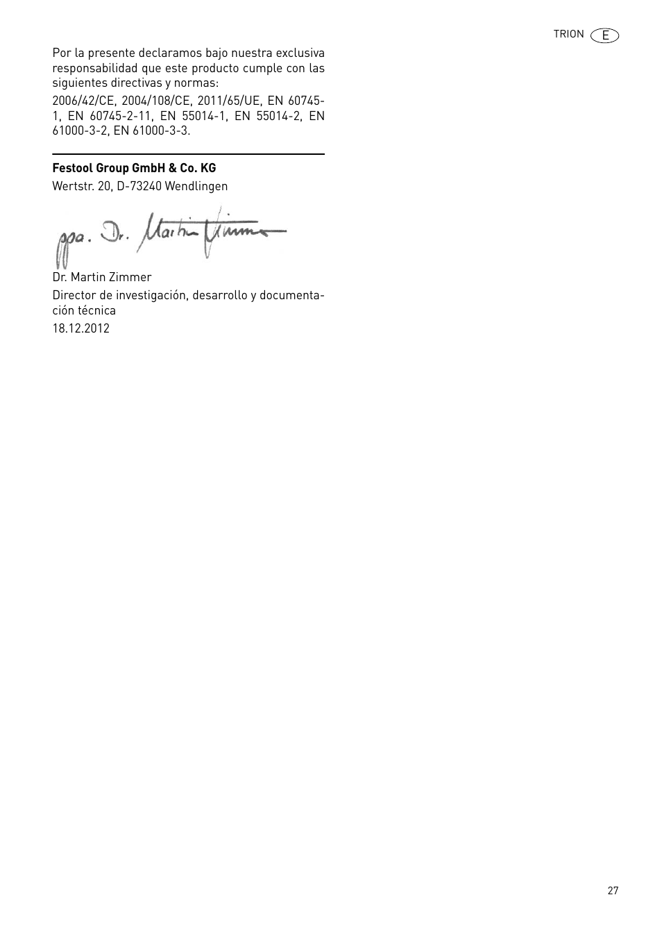 Festool PSB 300 EQ TRION User Manual | Page 27 / 79