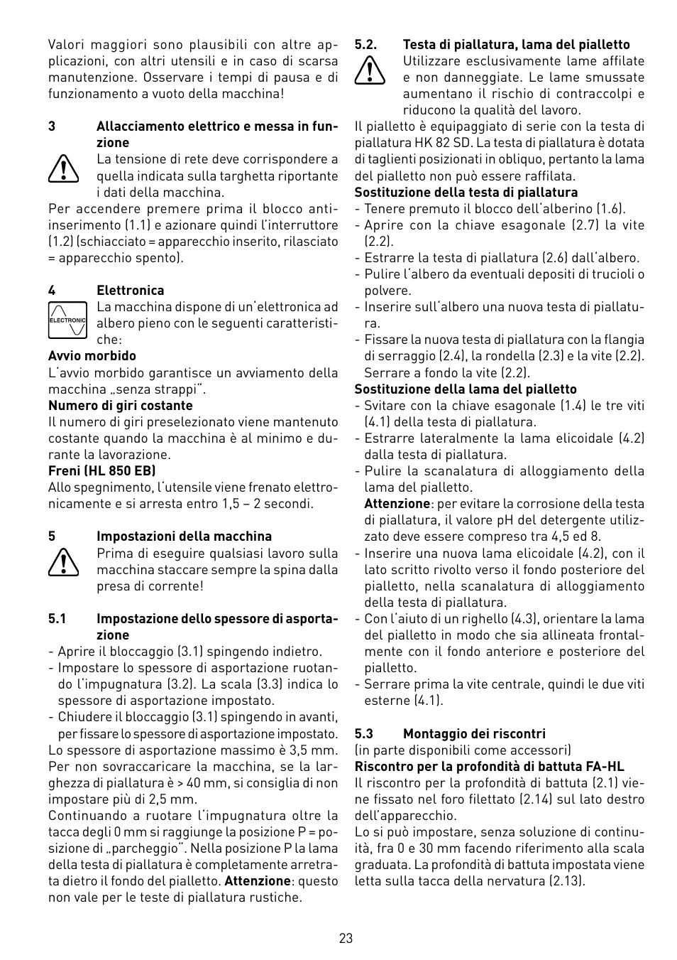 Festool HL 850 EB User Manual | Page 23 / 62