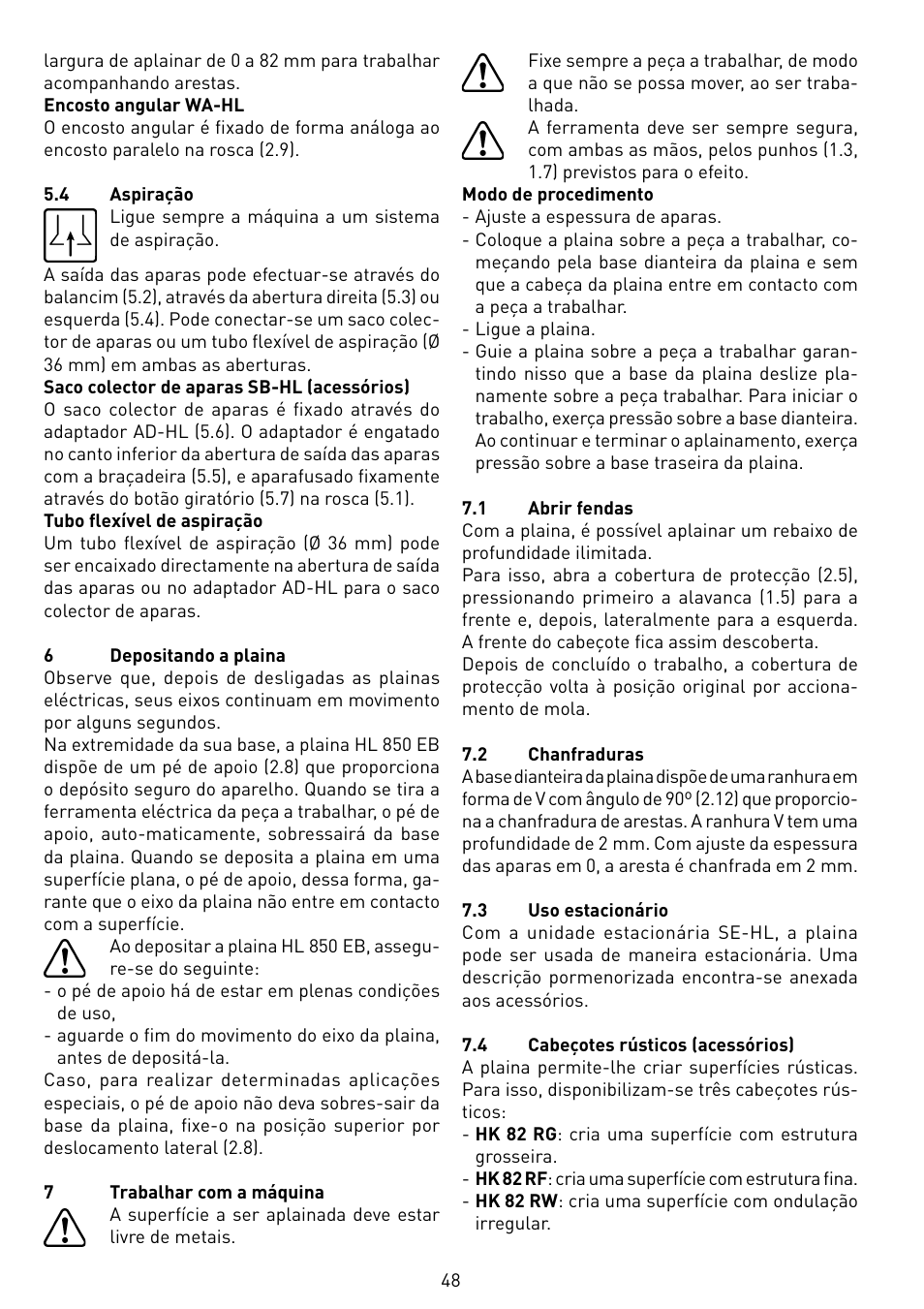 Festool HL 850 EB User Manual | Page 48 / 62