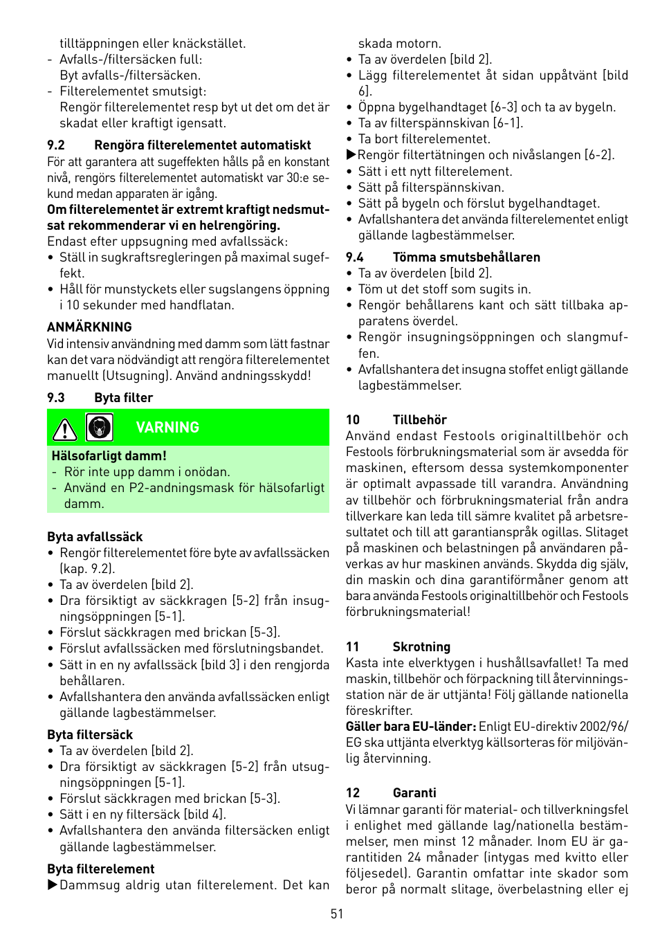 Festool SRM 45 E-LHS 225 PLANEX User Manual | Page 51 / 102