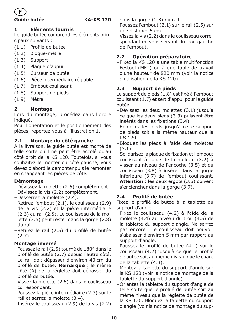 Festool kapex_kappanschlag User Manual | Page 10 / 38