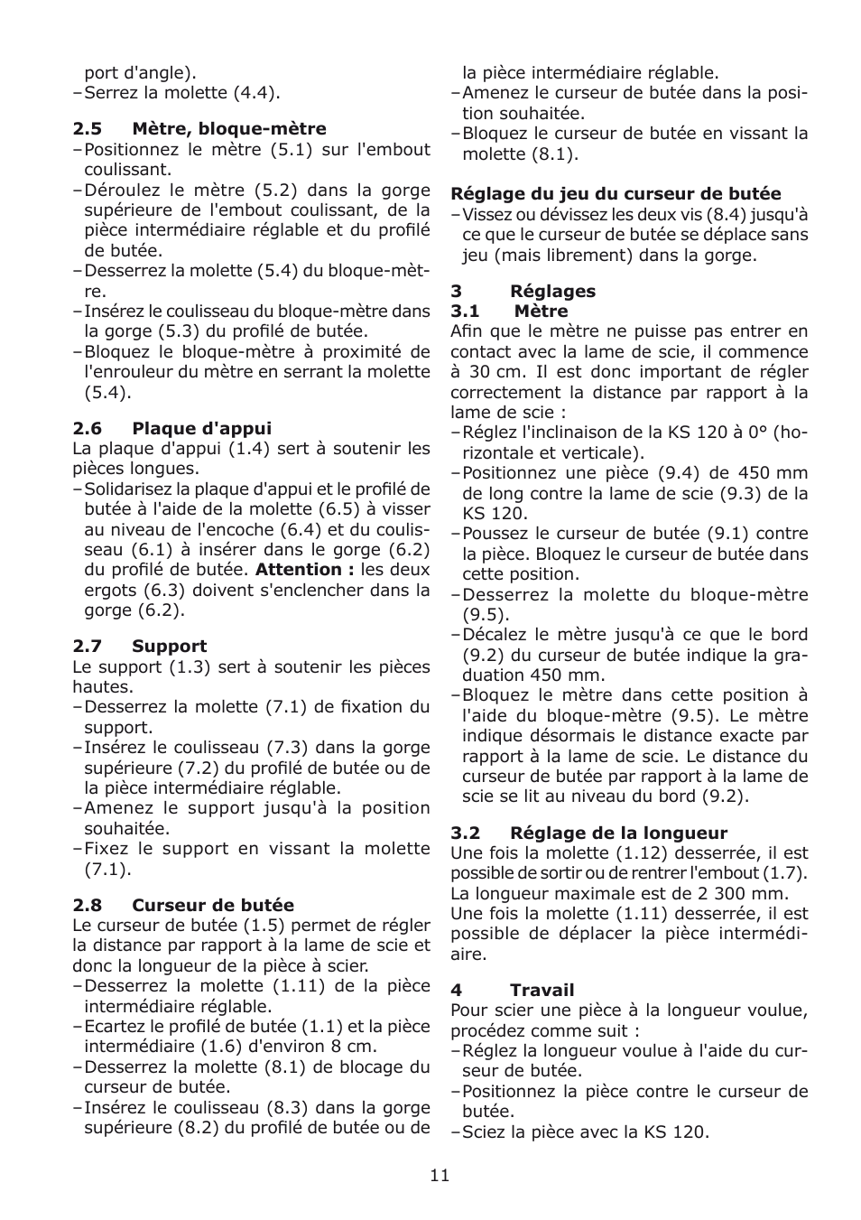 Festool kapex_kappanschlag User Manual | Page 11 / 38