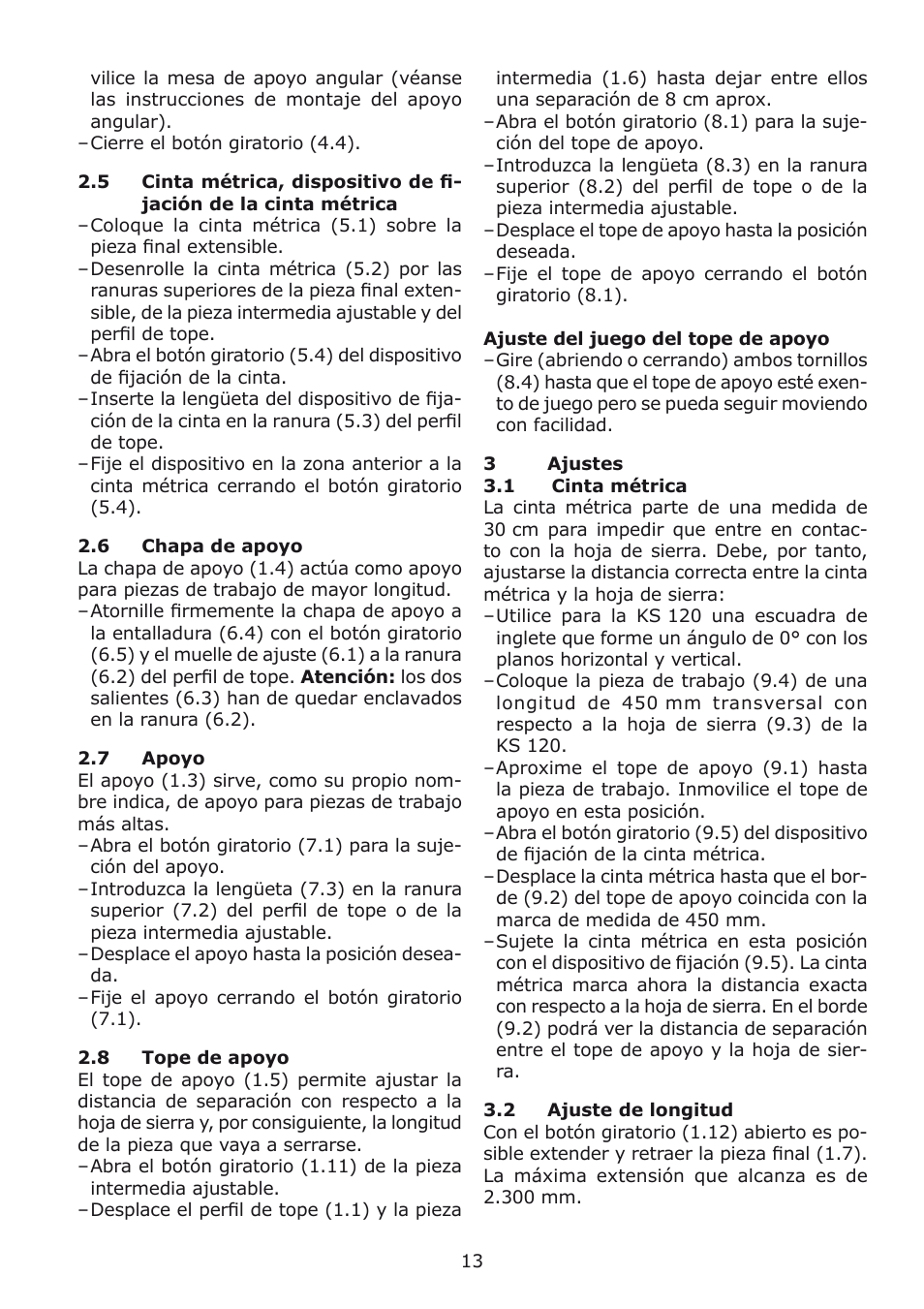 Festool kapex_kappanschlag User Manual | Page 13 / 38