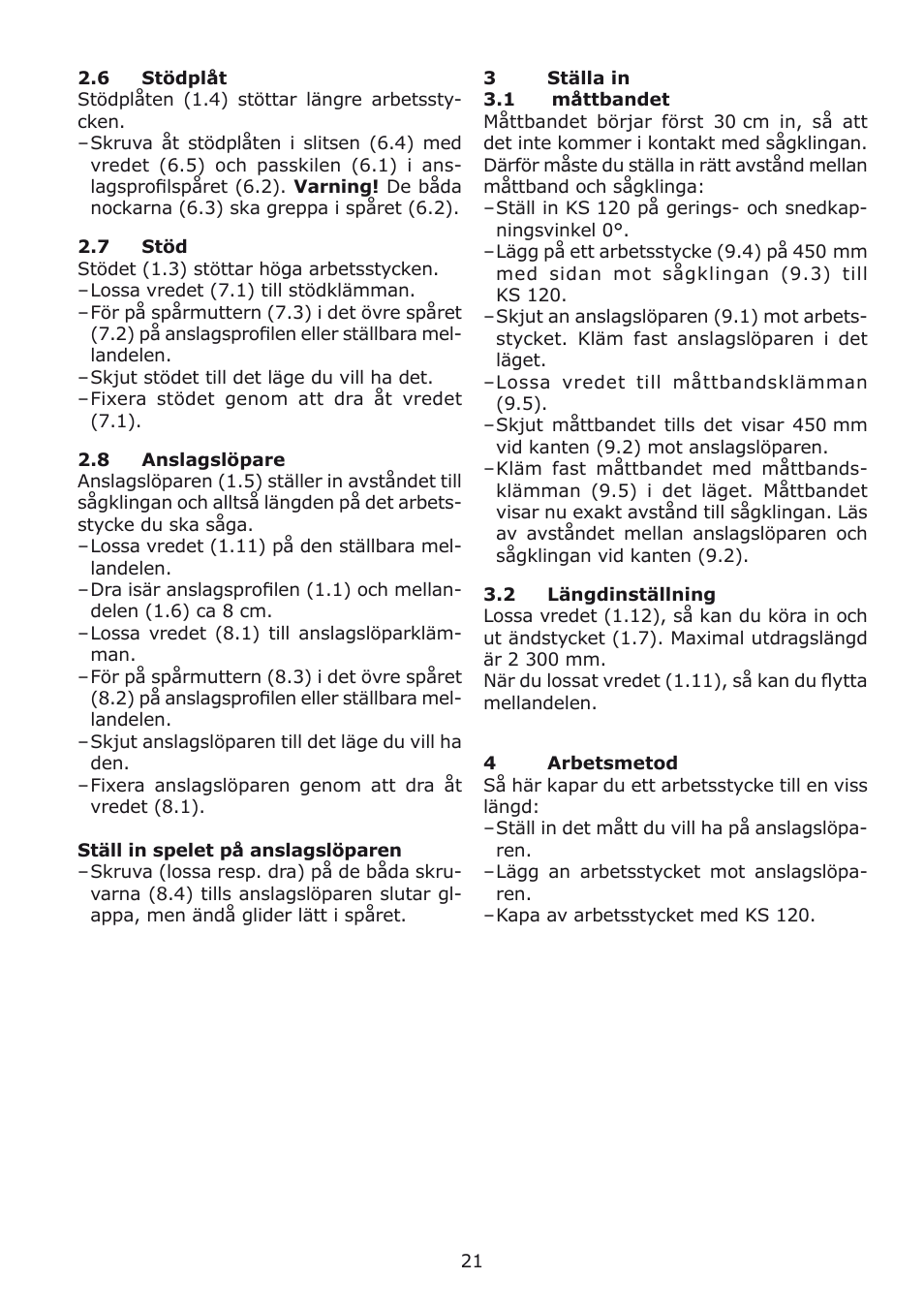 Festool kapex_kappanschlag User Manual | Page 21 / 38