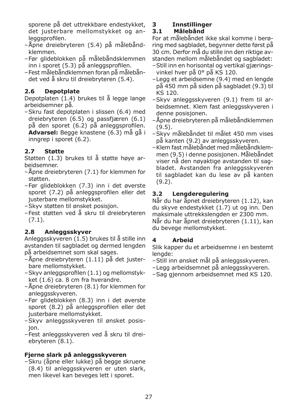 Festool kapex_kappanschlag User Manual | Page 27 / 38