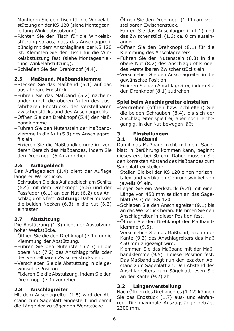 Festool kapex_kappanschlag User Manual | Page 6 / 38