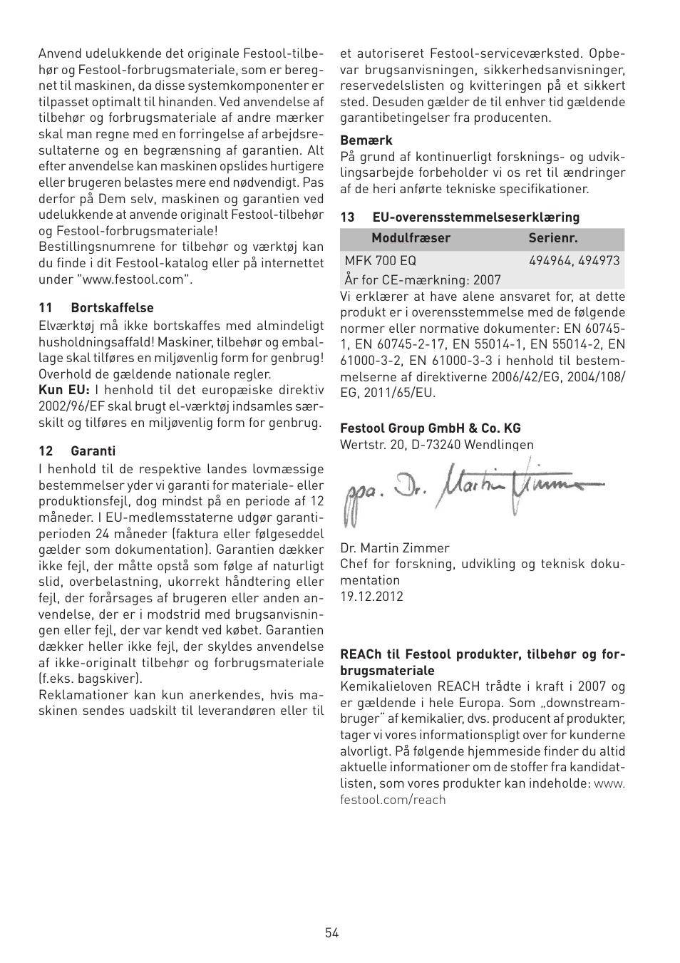 Festool MFK 700 EQ User Manual | Page 54 / 92