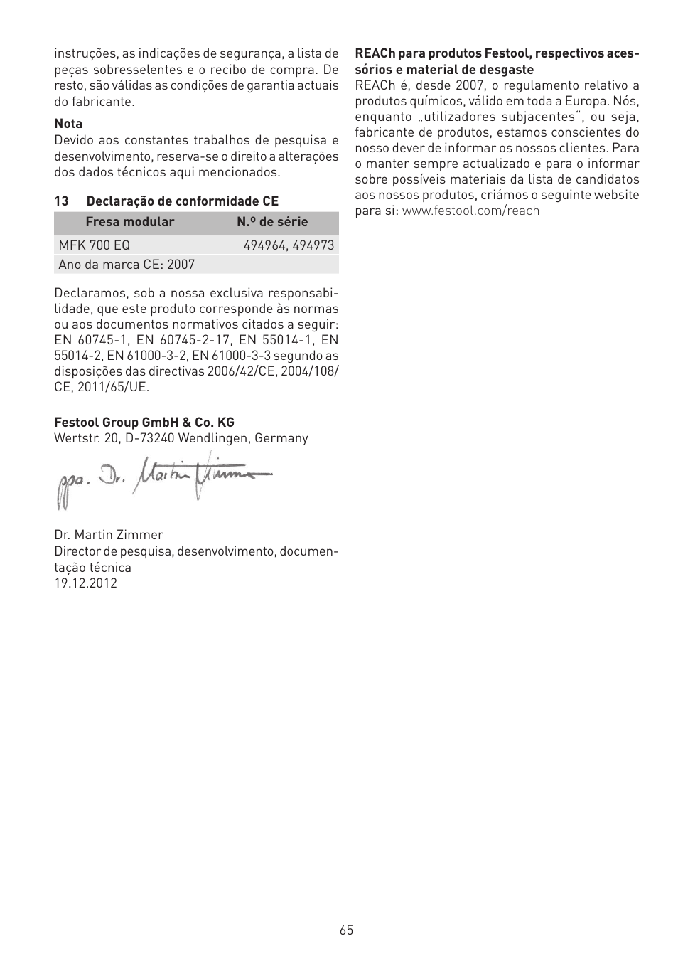 Festool MFK 700 EQ User Manual | Page 65 / 92