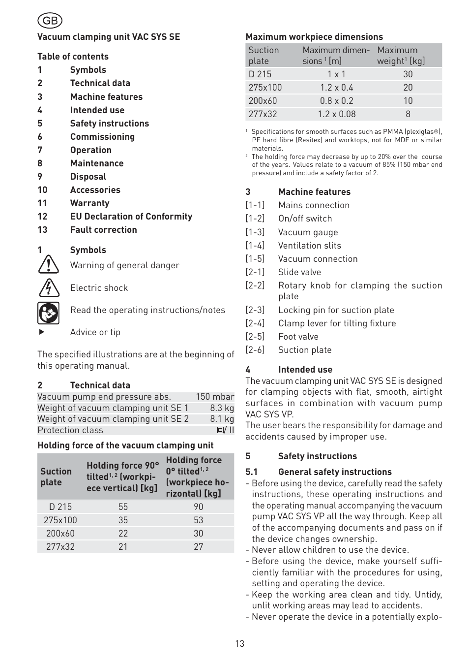 Festool VAC SYS User Manual | Page 13 / 101