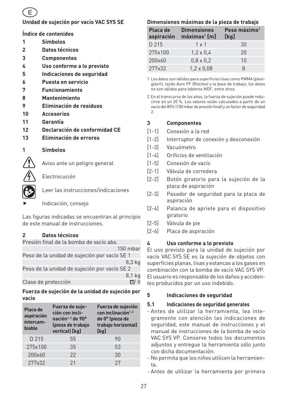 Festool VAC SYS User Manual | Page 27 / 101