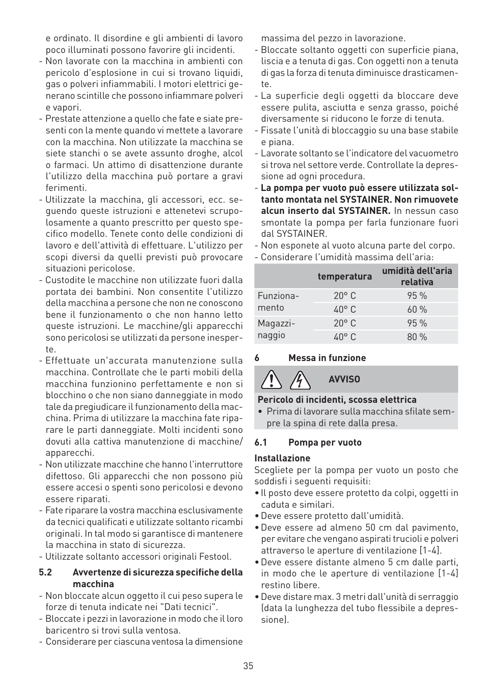 Festool VAC SYS User Manual | Page 35 / 101