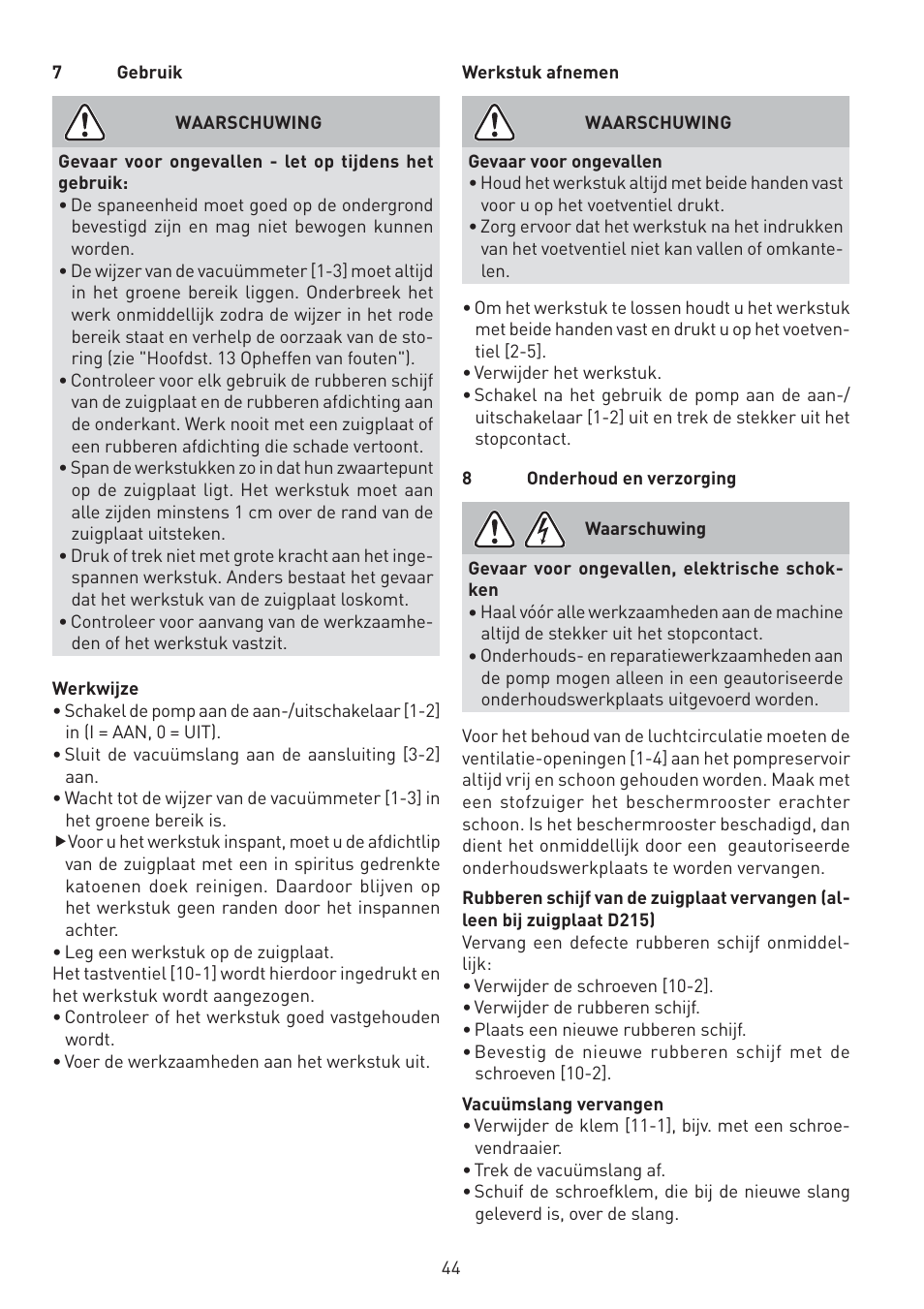 Festool VAC SYS User Manual | Page 44 / 101
