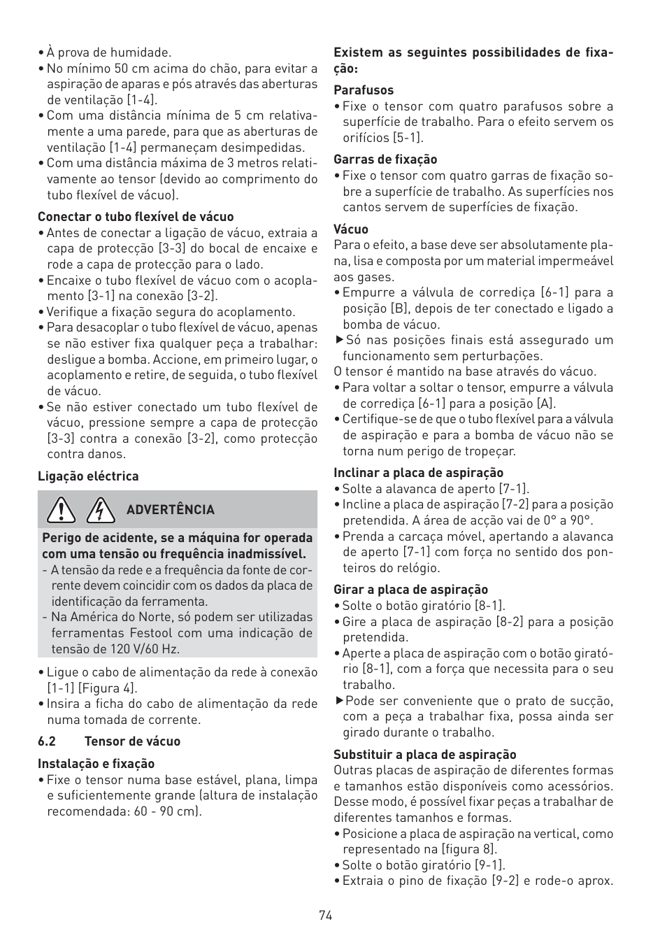 Festool VAC SYS User Manual | Page 74 / 101