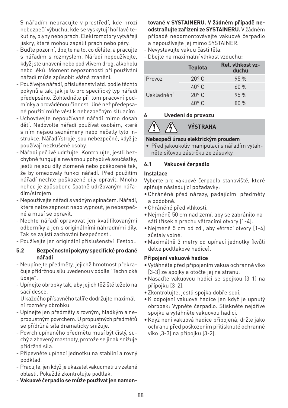 Festool VAC SYS User Manual | Page 88 / 101