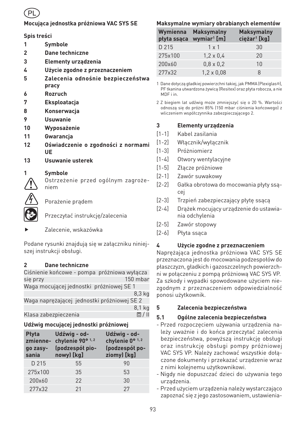 Festool VAC SYS User Manual | Page 93 / 101