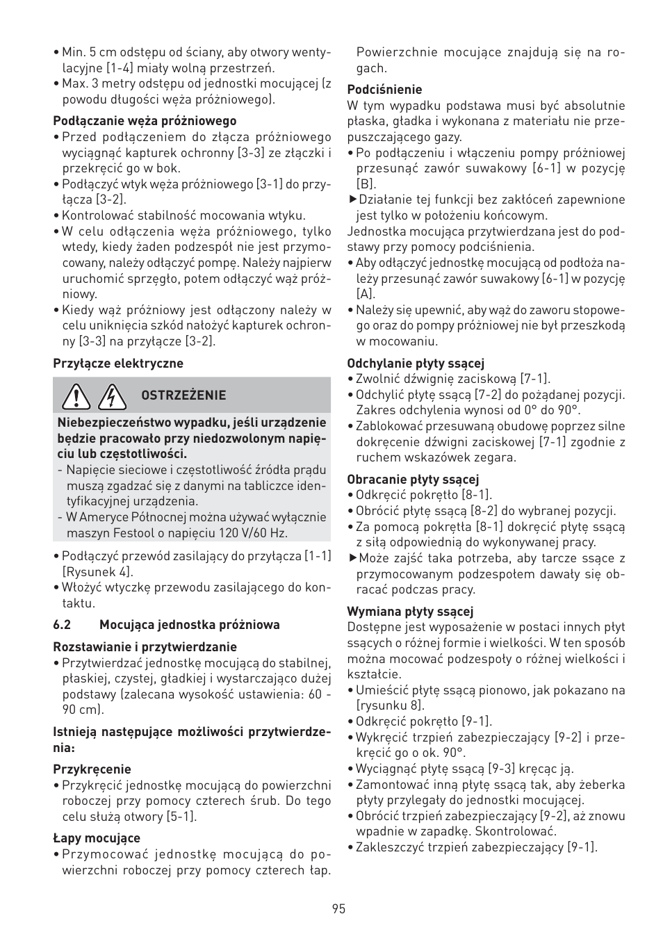 Festool VAC SYS User Manual | Page 95 / 101