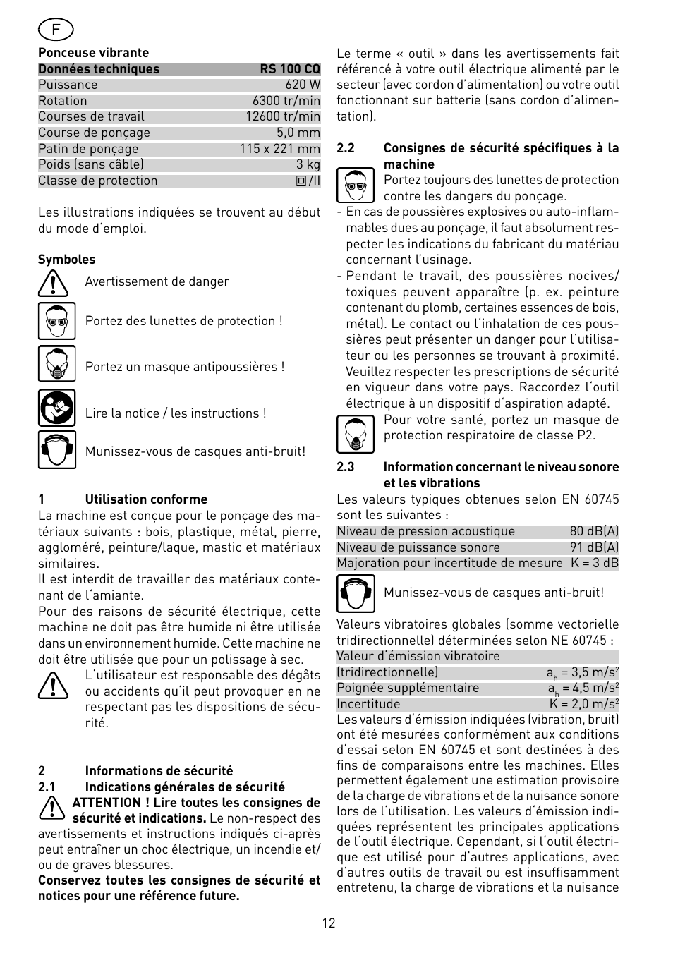 Festool RS 100 CQ User Manual | Page 12 / 46