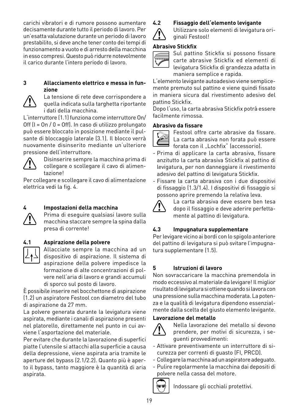 Festool RS 100 CQ User Manual | Page 19 / 46