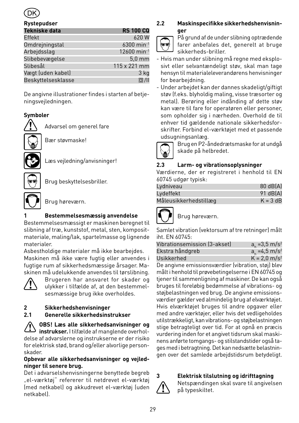 Festool RS 100 CQ User Manual | Page 29 / 46