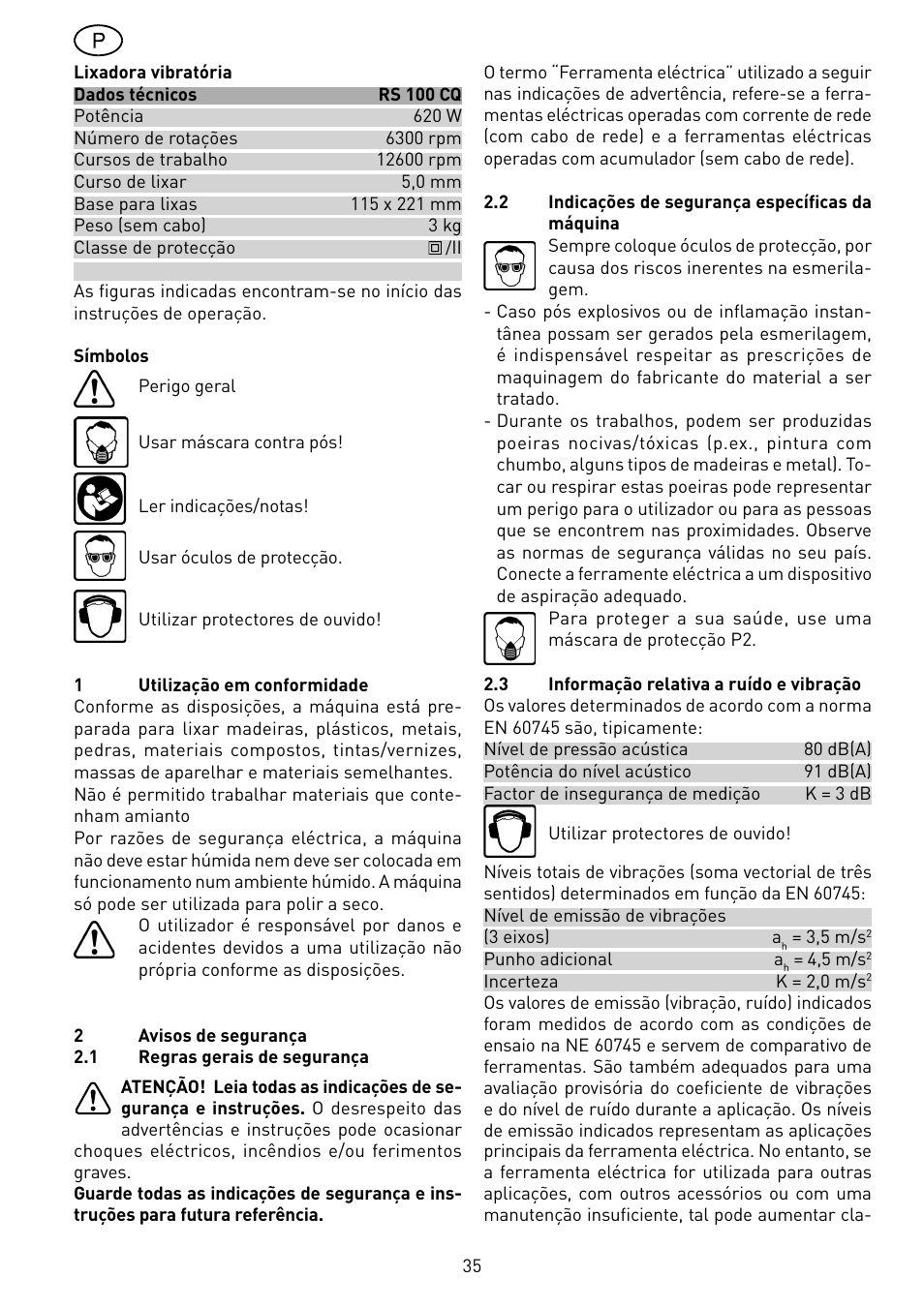 Festool RS 100 CQ User Manual | Page 35 / 46