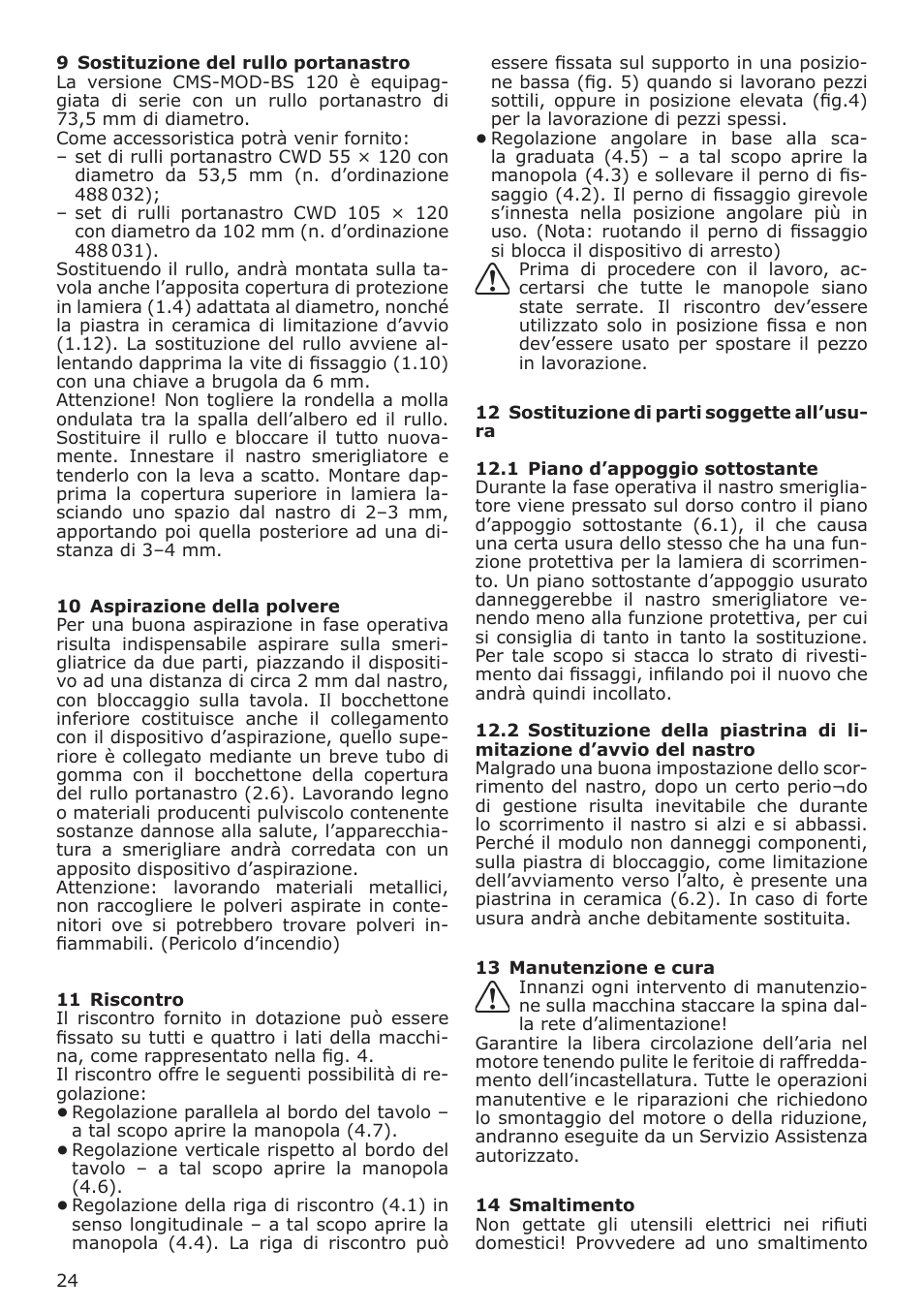 Festool CMS MOD BS 120 User Manual | Page 24 / 62