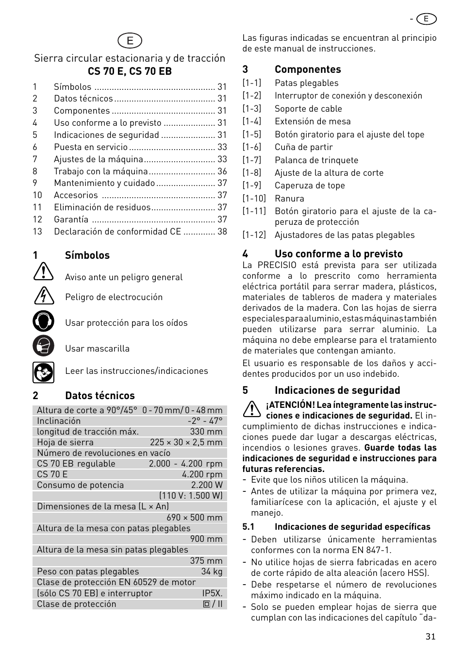 Festool CS 70 E PRECISIO User Manual | Page 31 / 116