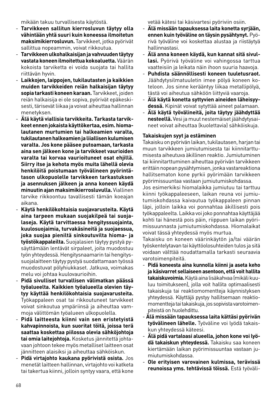 Festool PLANEX LHS 225 EQ User Manual | Page 68 / 126