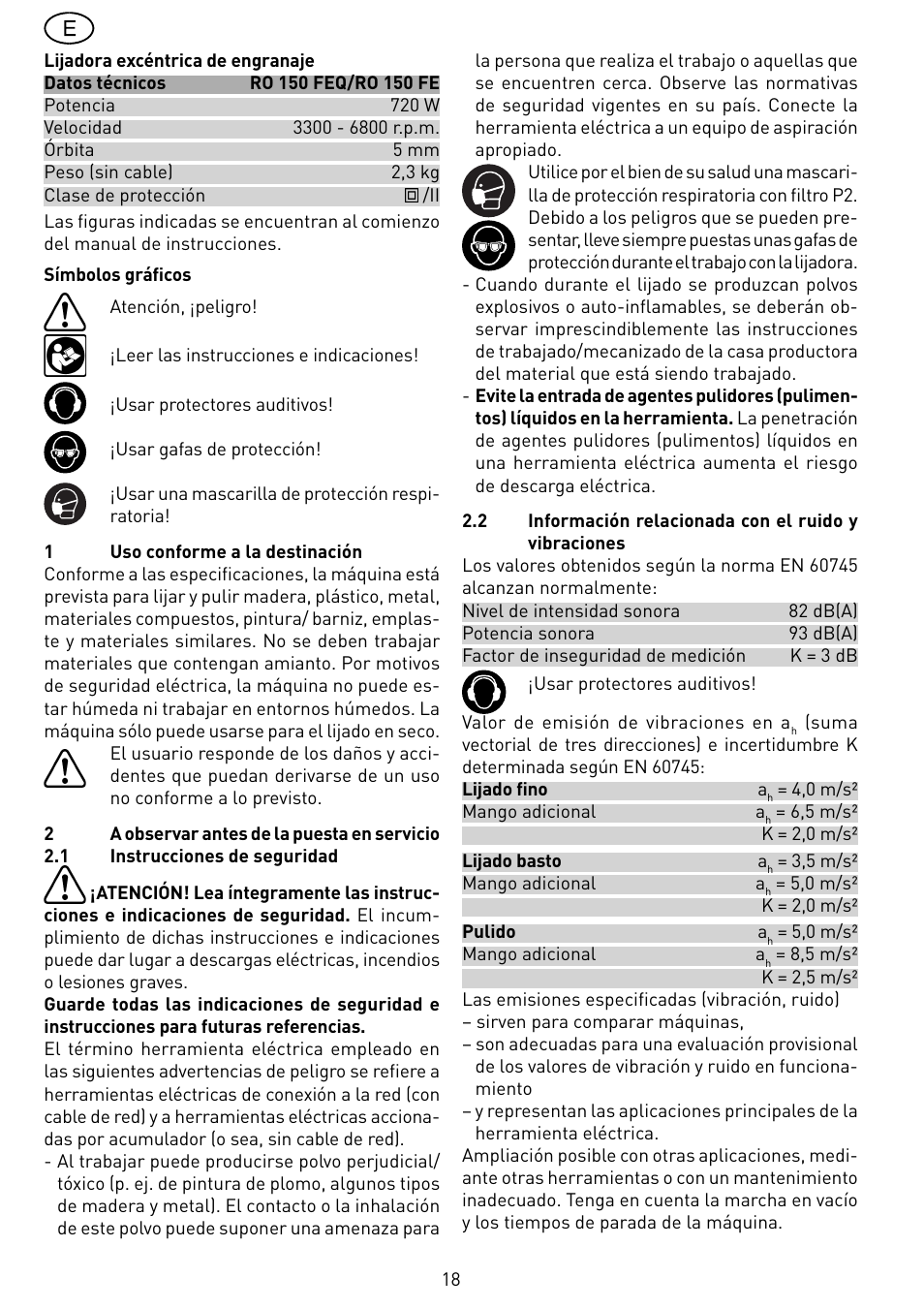 Festool RO 150 FEQ-FE User Manual | Page 18 / 62