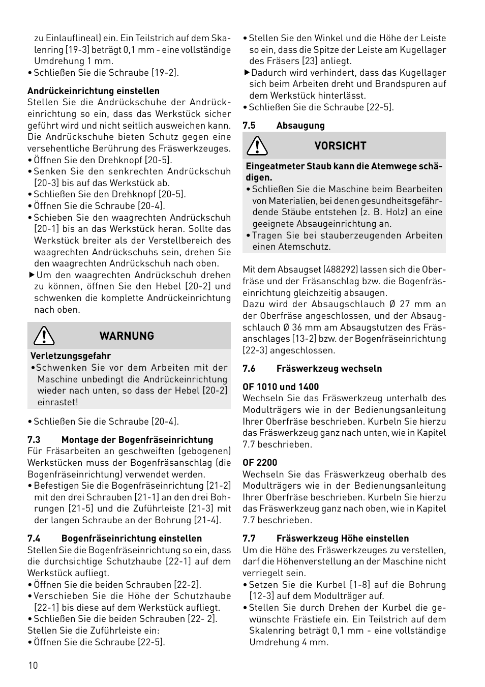 Festool CMS-OF User Manual | Page 10 / 100