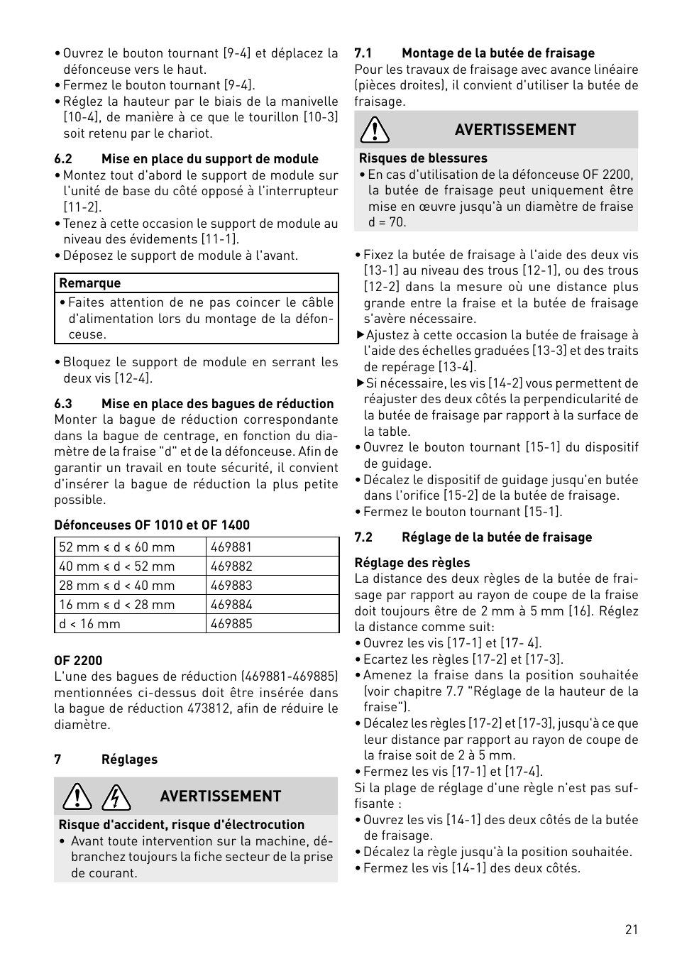 Festool CMS-OF User Manual | Page 21 / 100