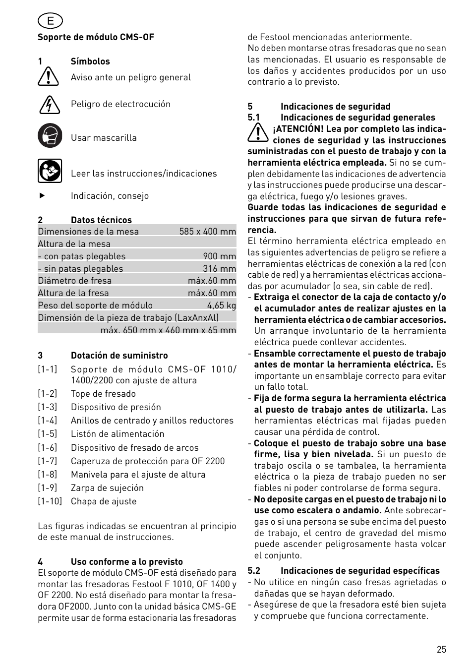 Festool CMS-OF User Manual | Page 25 / 100