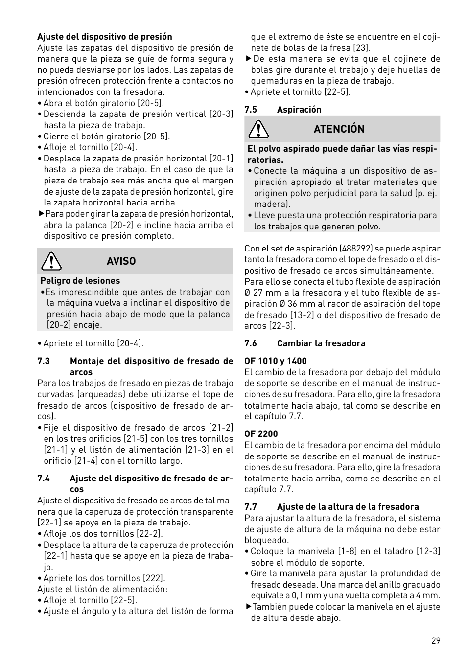 Festool CMS-OF User Manual | Page 29 / 100