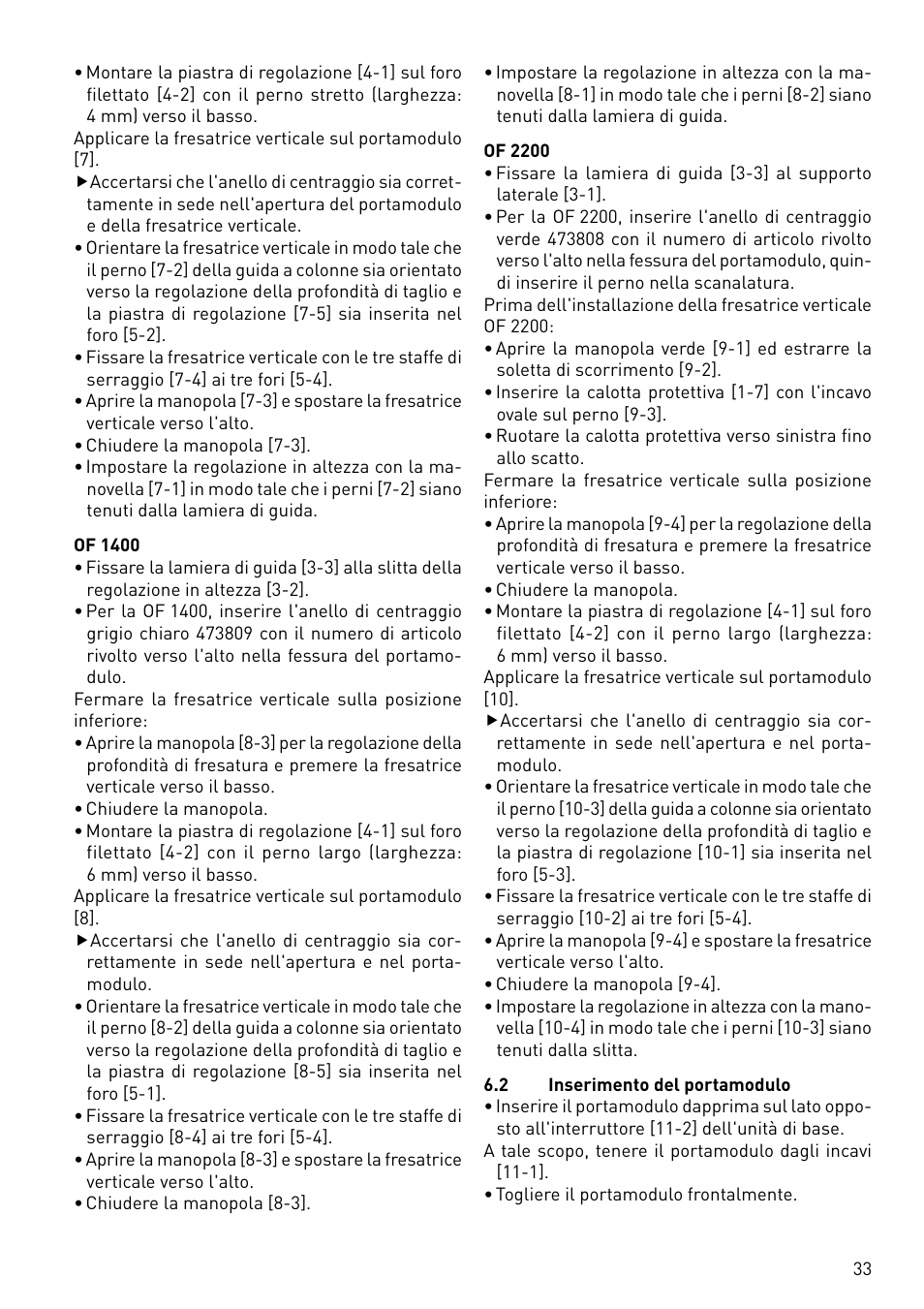 Festool CMS-OF User Manual | Page 33 / 100