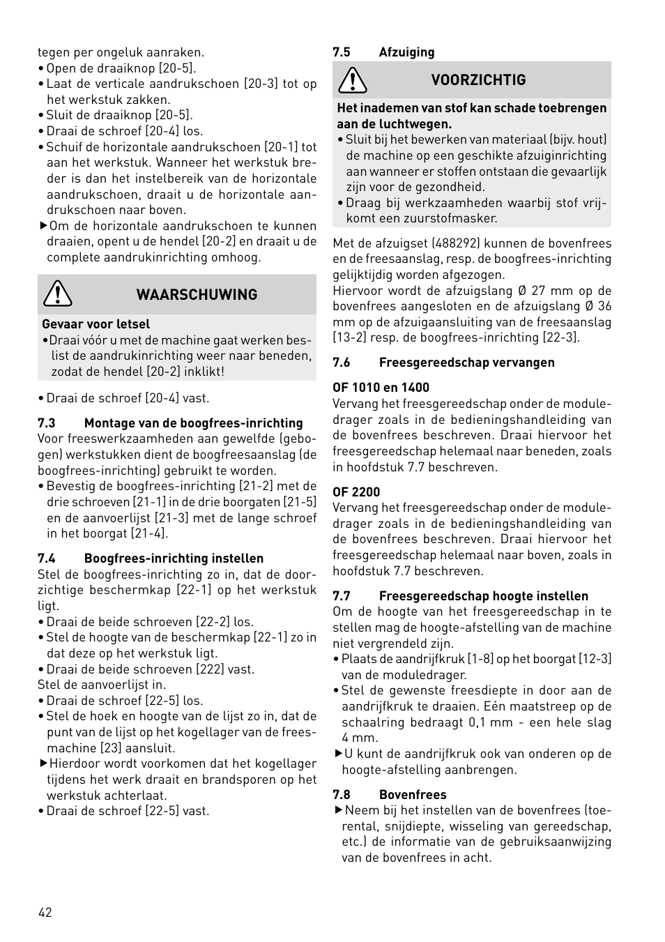 Festool CMS-OF User Manual | Page 42 / 100