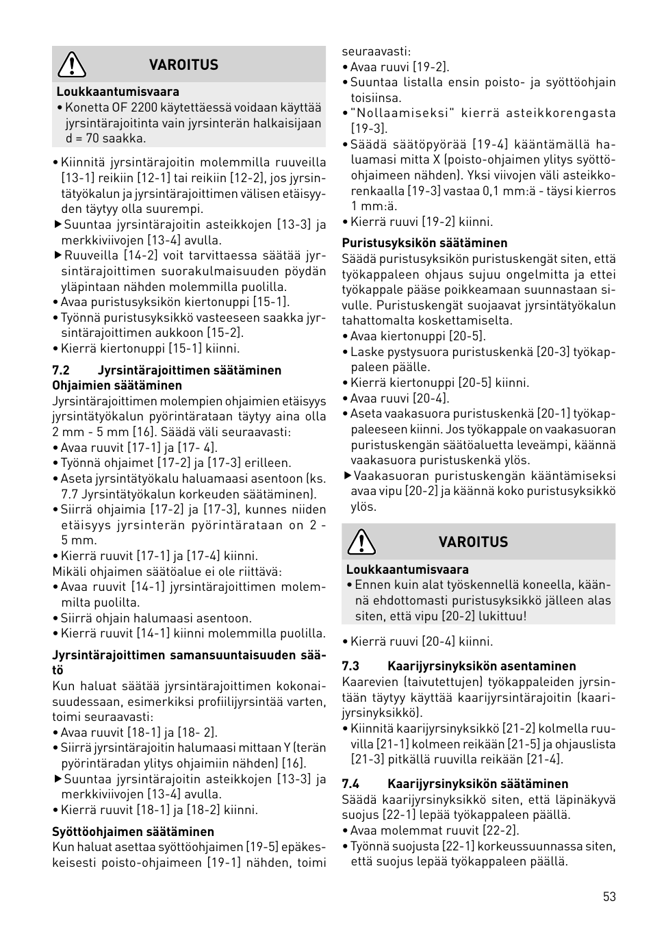 Festool CMS-OF User Manual | Page 53 / 100