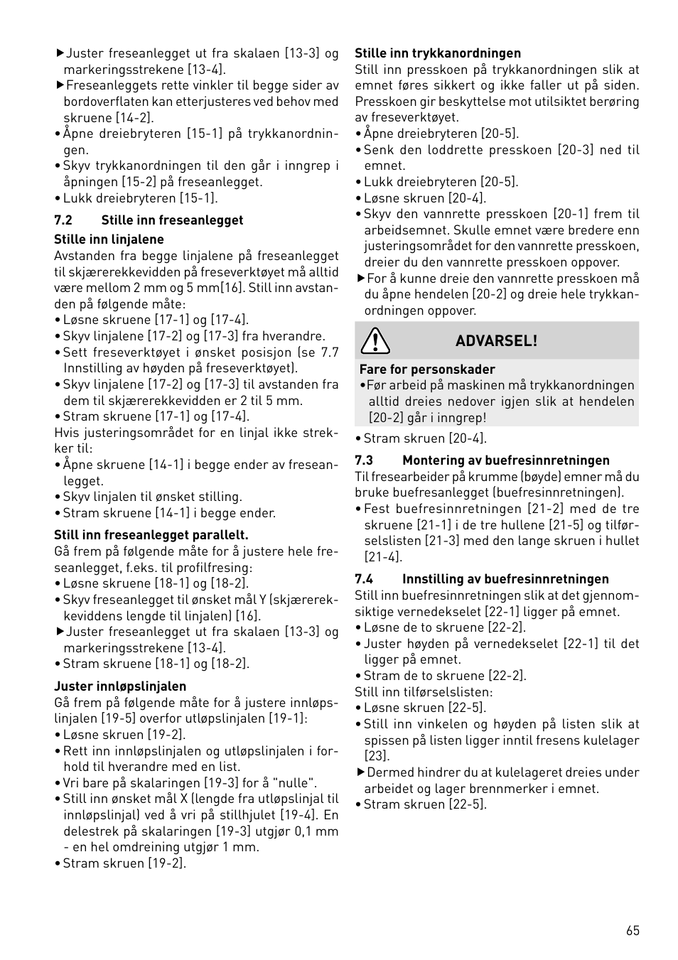 Festool CMS-OF User Manual | Page 65 / 100