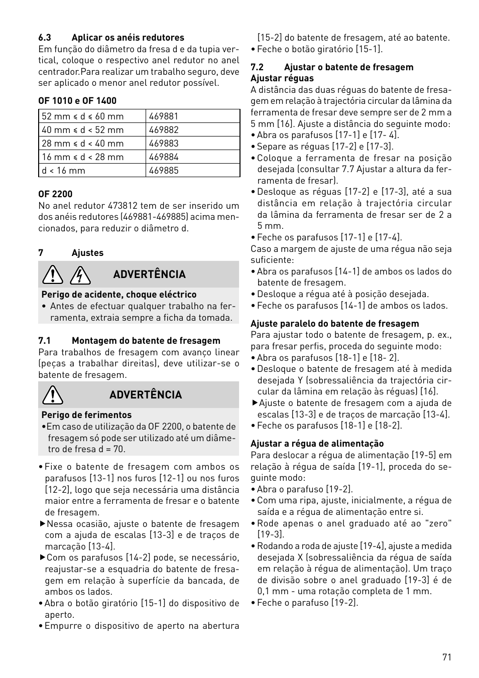 Festool CMS-OF User Manual | Page 71 / 100