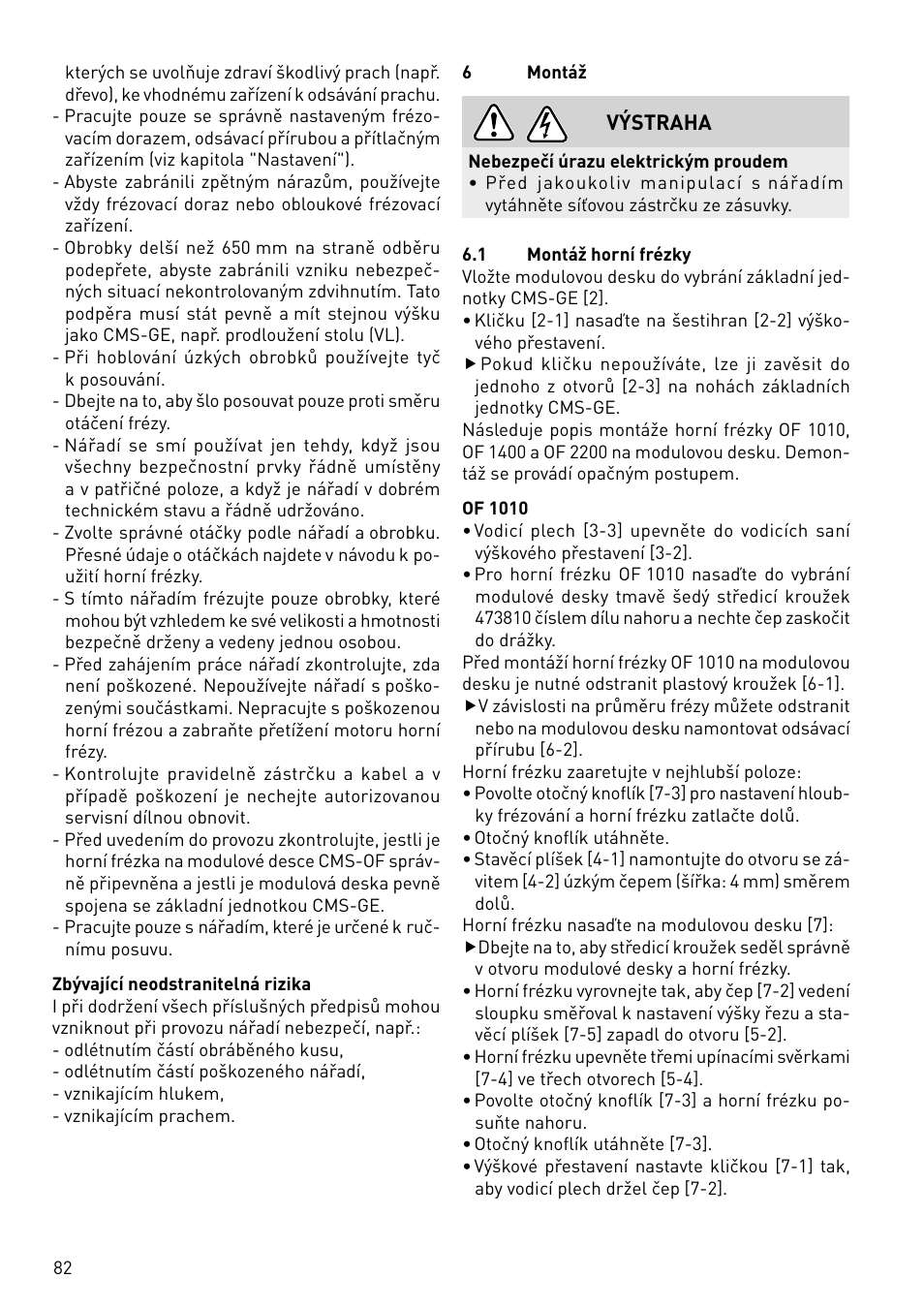 Festool CMS-OF User Manual | Page 82 / 100